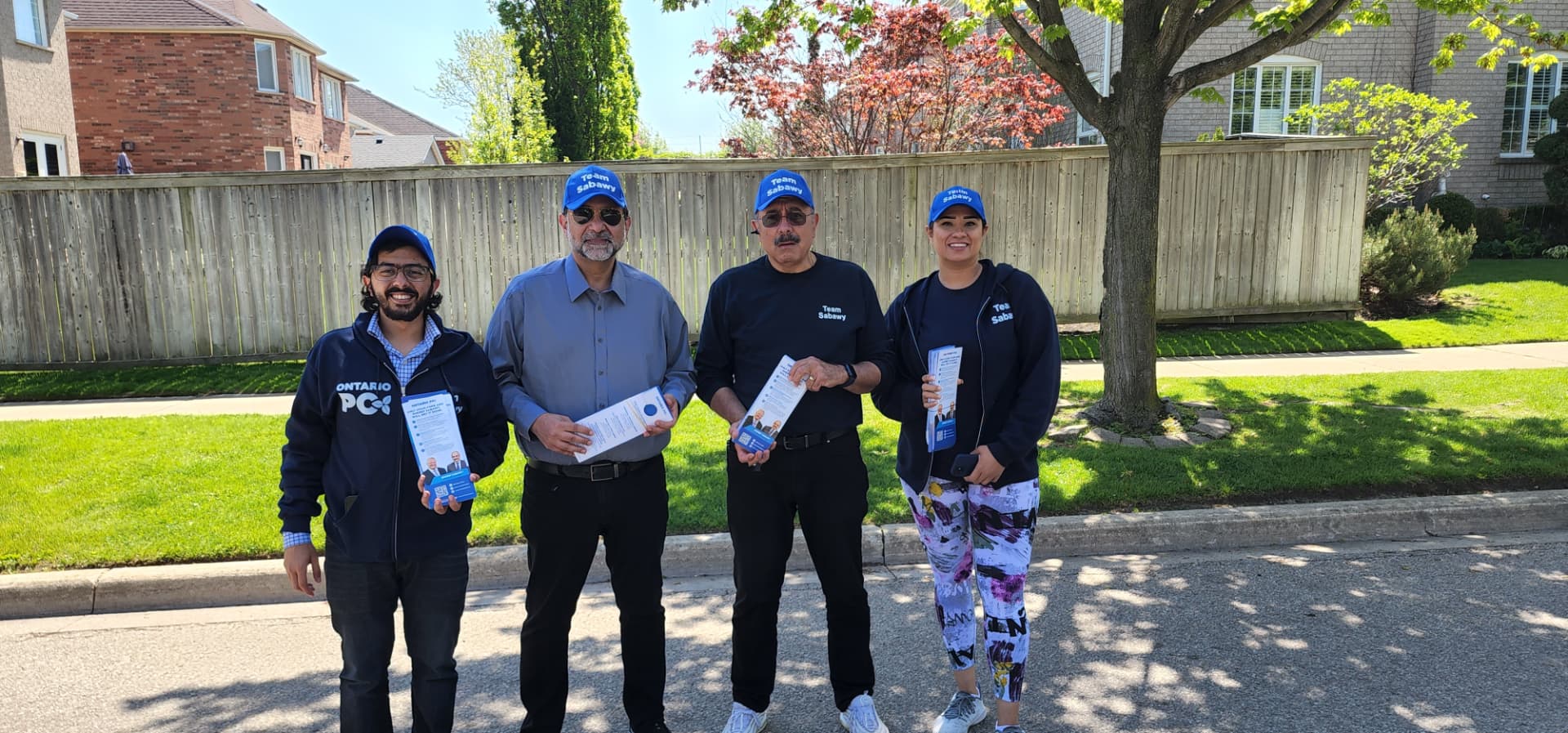 Amir Henry out canvassing with the team